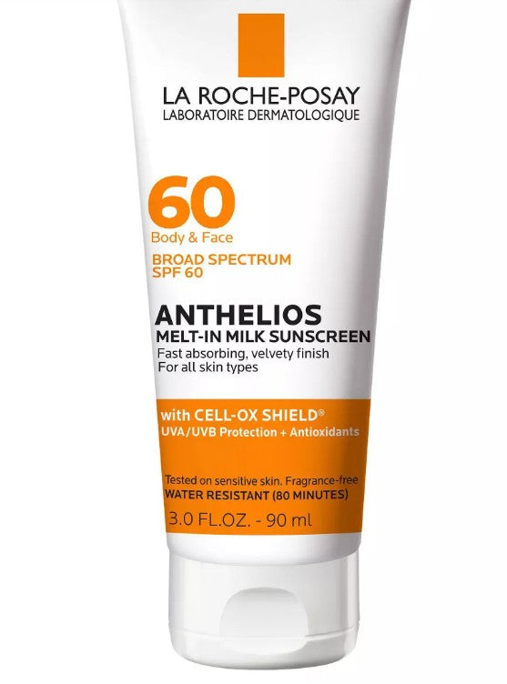 La Roche Posay Anthelios Sunscreen Melt-in-Milk Lotion Face and Body Sunscreen - SPF 60 - 3 Fl Oz - Bellso